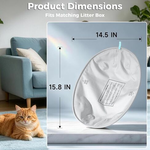 2Pcs Cat Litter Pad for Open Top Self-Cleaning Litter Box Replacement Liner in Kuwait