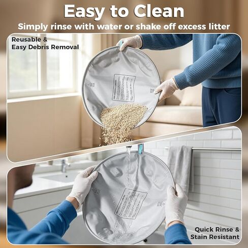 2Pcs Cat Litter Pad for Open Top Self-Cleaning Litter Box Replacement Liner in Kuwait
