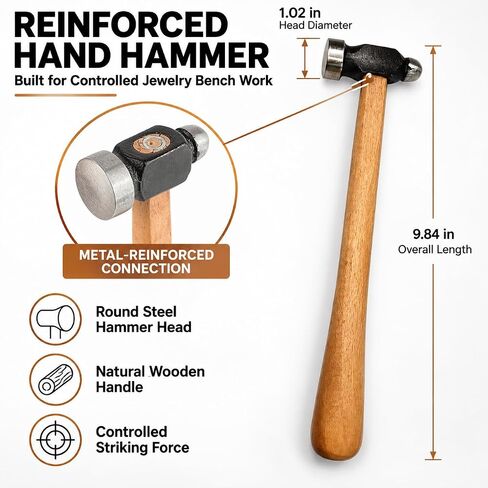 Jewelry Chasing Punches with Steel Bench Block, Rubber Base and Hammer in Kuwait