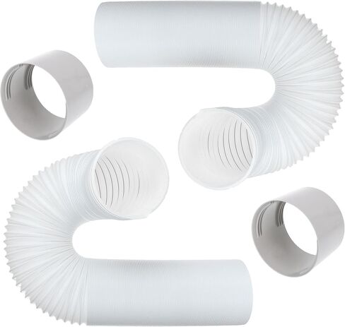 Air Conditioner Exhaust Vent Hose - 5" Diameter, 59" Length, Angooni Universal Counter-Clockwise Thread Air Vent Compatible with Honeywell, Whynter, Frigidaire, LG, Toshiba, Delonghi, JHS in Kuwait