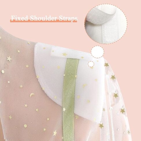 MiDube® Thickness 2cm / 0.78inch Foam Shoulder Pads Set Polyester Pad for Women Men Teens Sewing Accessories Clothes Set-in Shoulder Pads White and Black 2 Pairs in Saudi Arabia