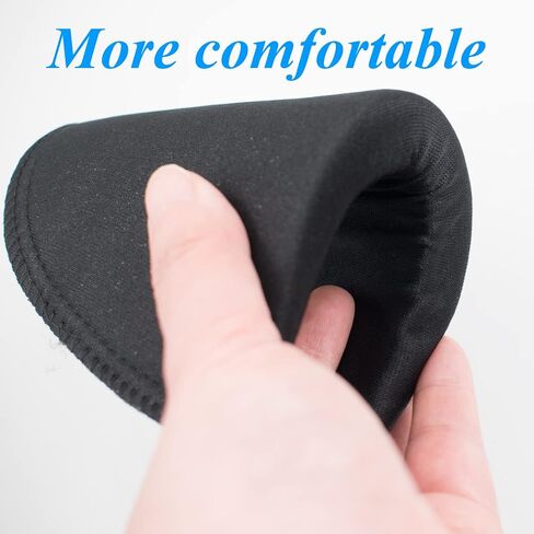 MiDube® Thickness 2cm / 0.78inch Foam Shoulder Pads Set Polyester Pad for Women Men Teens Sewing Accessories Clothes Set-in Shoulder Pads White and Black 2 Pairs in Saudi Arabia