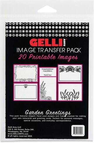 Gelli Arts Image Transfer Printables Lisbon Tiles - 20 Tile Images Included, Use Gel Plates, Great for Teachers and Students of All Ages in Saudi Arabia