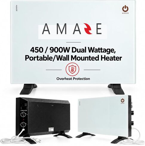 Amaze MINI 250Watt - Wall Mount Room Space Heater Panel - Electric Convection Room Heater – AH250USM in Saudi Arabia