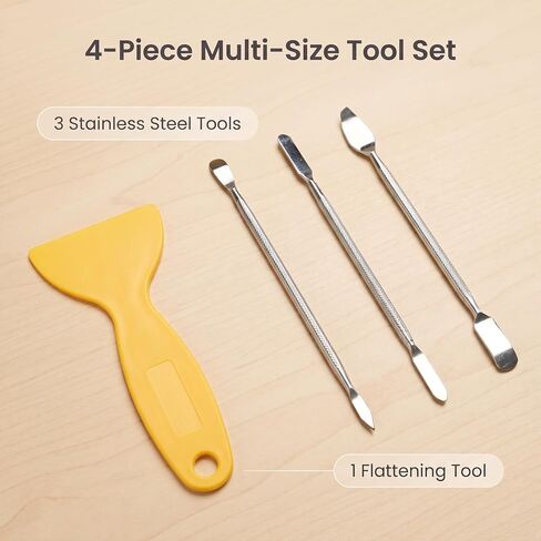 4PCS Self Finishing Needlepoint Kit Canvas Insertion Tool Set Needlepoint Supplies Finishing Accessories for Key Fob Bookmark Luggage Tag Bag Charm DIY Crafts in Kuwait
