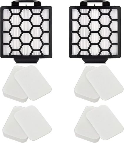 NV752 Vacuum Filters, Replacement Filters Set for Shark Rotator Powered Lift-Away AZ1002 NV650 NV650W NV651 NV652 NV750 NV750W NV751 NV752 AX950 AX951 AX952,6 Foam 2 HEPA Filters, Parts XFF650 XHF650 in Kuwait