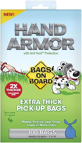 Bags on Board Dog Poop Bags with Easy Tie Handles, Drawer Pack, 200 Count in Kuwait
