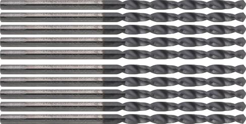 10 pcs Solid Carbide Jobber Drills, 1/8" Drill Dia., TiAlN Coated, 118° Point Angle in Kuwait