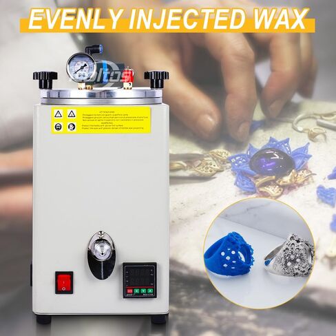 3L 350W Manual Wax Injection Machine, Digital Temperature Control Wax Injector (0-110) for Lost Wax Casting, Jewelry Moulds, Candle Making, Wax Seals & DIY Crafts(110V) in Kuwait