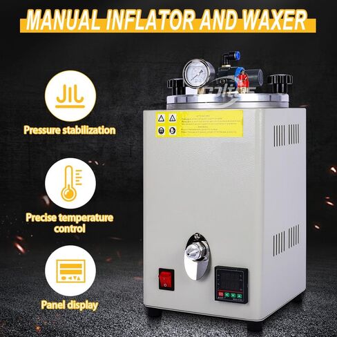 3L 350W Manual Wax Injection Machine, Digital Temperature Control Wax Injector (0-110) for Lost Wax Casting, Jewelry Moulds, Candle Making, Wax Seals & DIY Crafts(110V) in Kuwait