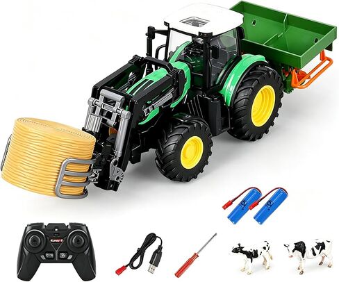 1:24 RC Tractor, 2.4GHz Remote Control Farm Vehicle with Lights in Saudi Arabia