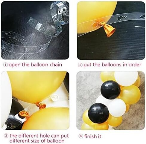 Balloon Arch Decorating Kit - 2 Rolls Tape Strips for Garlands, Party and Wedding Decorations in Saudi Arabia