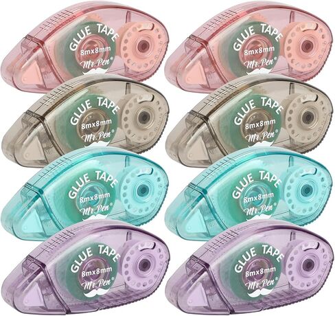 Mr. Pen- Scrapbook Tape, 0.31 in x 26 FT, 8 Pack, Double Sided Tape Roller in Kuwait
