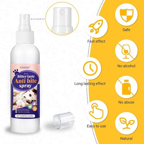 Bitter Apple Spray for Dogs, No Chew Spray for Dogs to Stop Chewing, Effective Indoor/Outdoor Deterrent Training Corrector for Anti-Scratch, Anti Marking, Furniture Protection (1 Pcs) in Saudi Arabia