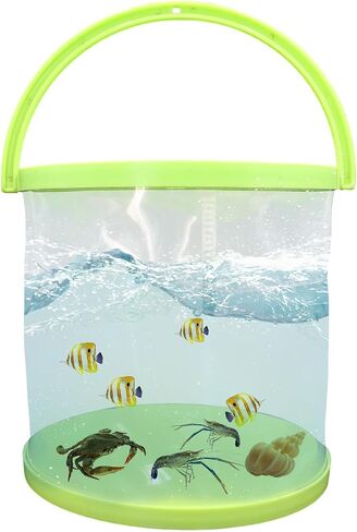 Foldable Small Aquarium, Portable Fish Tank, Fish Transport Container, Plasitc Fish Bowl, Beginner Tank, Great Concept for Catching and Release Critters, Beach, Pool and Lake in Saudi Arabia
