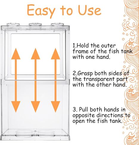 QTLCOHD 4 Pack Small Betta Fish Tank, 0.6 Gallon Mini Aquarium Tank in Saudi Arabia
