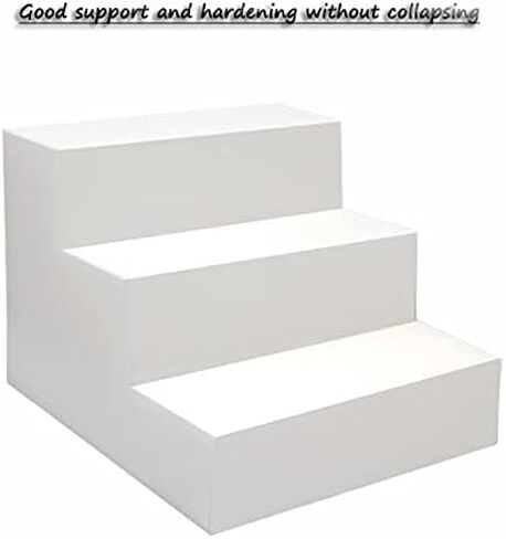 U/D Pet Stairs Dogs, Dog Stairs for Small Dogs Pet Bed Ladder Pet Dog Cat 3-4 Steps Ladder, Portable Washable, Multiple Colour,Gray,40x38x30cm in Kuwait
