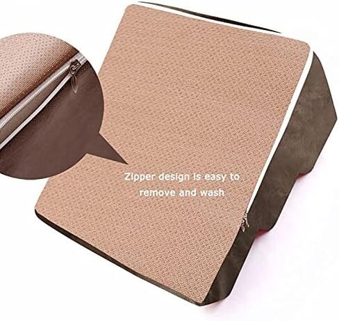 U/D Pet Stairs Dogs, Dog Stairs for Small Dogs Pet Bed Ladder Pet Dog Cat 3-4 Steps Ladder, Portable Washable, Multiple Colour,Gray,40x38x30cm in Kuwait