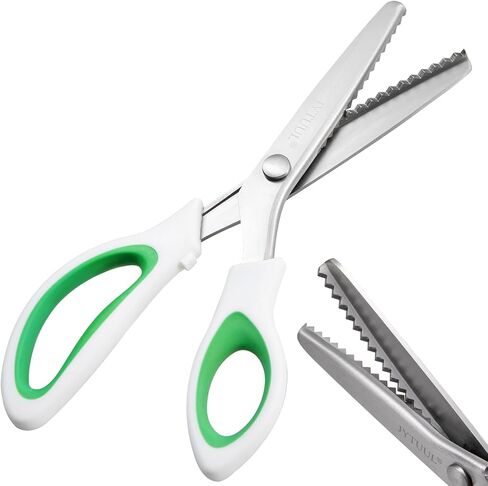 9.25" Pinking Shears, Stainless Steel Zig Zag Craft Fabric Sewing Scissors in Kuwait