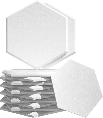 8 Pack Sound Proof Foam Panels | Egg Crate Foam Pad | 7X7X12 Acoustic Panels Self-Adhesive | High Density Soundproof Wall Panels for Home Studio Noise & Thermal Insulation (Black)… in Kuwait