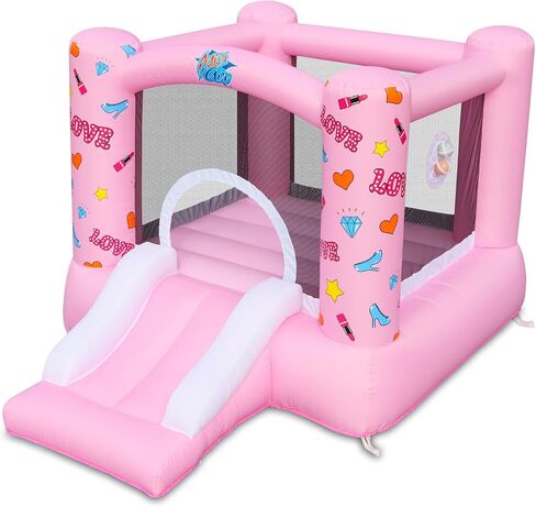 ACTION AIR Bounce House, Inflatable Bounce House with Air Blower, Bouncy Castle with Durable Sewn and Extra Thick, Family Backyard Jump House, Great Gift for Kids in Saudi Arabia