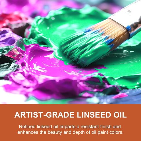 JOFOOK Refined Linseed Oil 550ml – Thinner Medium for Oil Painting & Art in Kuwait