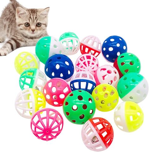 PET SHOW 20 Pack Cat Toy Crinkle Balls 2.5inch for Indoor Cats Kittens in Kuwait