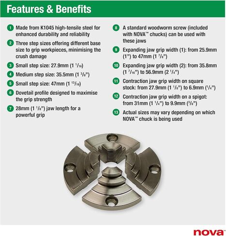 Nova Mini Internal Step Jaw Set in Saudi Arabia