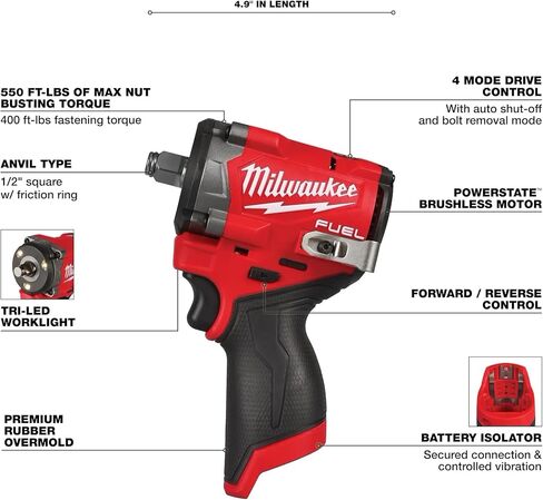 M12 FUEL Stubby 1/2 in. Impact Wrench in Kuwait