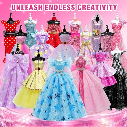 Axirata 600+PCS Fashion Designer Kit for Girls Kids Sewing Kits Toys Gifts in Kuwait