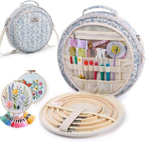 MYBAGZING Embroidery Bag, Hoop Storage Organizer up to 11" for Cross Stitch in Saudi Arabia
