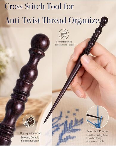Laying Tool for Needlepoint, Cross Stitch Thread Organizer Anti-Twist in Kuwait