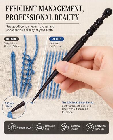 Laying Tool for Needlepoint, Cross Stitch Thread Organizer Anti-Twist in Kuwait