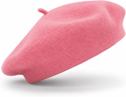 Classic French Beret Hat for Kids - Elegent Wool Beret for Girls Party Romantic French Themed Fancy Dress 4-10 Years in Kuwait