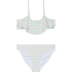 Roxy Girls' Dreamer Ruffle Bralette Swimsuit Set (Little Kid)