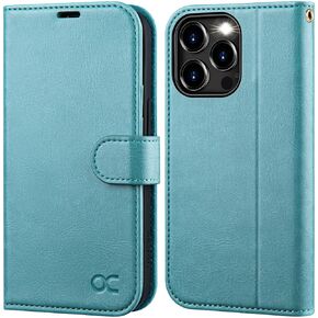 OCASE Compatible with iPhone 15 Pro Max Case Wallet Case, PU Leather Flip Folio Case with Card Holders RFID Blocking Kickstand Shockproof Phone Cover 6.1 Inch 2023, Black
