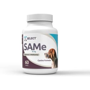 SAM-e for Medium and Large Adult Dogs, 60 Tablets, 200mg Active S-Adenosyl L- Methionine, Cognitive and Liver Support Supplement for Dogs, Nutritional Support for Revitalisation