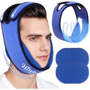 Hilph Face Ice Pack Wisdom Teeth Ice Pack Head Wrap, Jaw Ice Pack Wrap with 2 Adjustable Large Hot Cold Gel Packs for Oral Surgery Surgery, Wisdom Teeth Extraction & Dental Implants, Tonsillectomy
