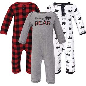 Little Treasure Unisex Baby Cotton Coveralls