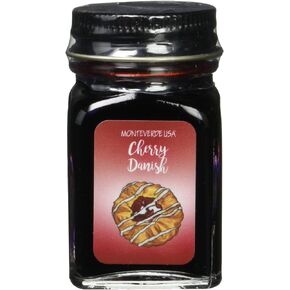 MONTEVERDE USA 1919904 Mini Bottle Ink, 1.1 fl oz (30 ml) Cherry Denish (Dark Red)