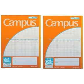 Japanese Kanji Practice Notebook No. 6 200 Squares Campus Pack of 2books