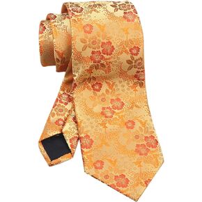 Men's Floral Wedding Ties Cravat Jacquard Luxury Business Neckties for Groomsmen
