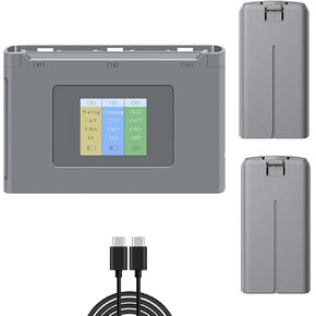 Mini 2 (2 Packs) Series Intelligent Battery Mini 2 SE with Display Two-Way Charging Hub 2400mAh 31 Mins Flight Time Battery for DJI Mini 2/Mini 2 SE/Mini SE Drone