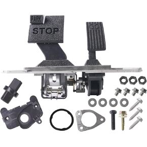 MIKODA 103974821 Club Car Accelerator Pedal Assembly with Conversion Kit Compatible with Golf Cart Precedent Electric 2004-Up 1st & 2nd Gen Replace 102500001