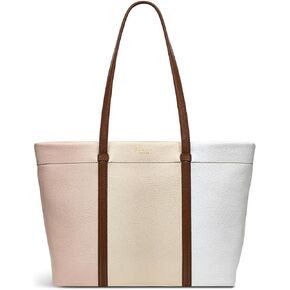 RADLEY London Rivington Colourblock Leather Medium Tote Bag with Zipper -Ideal Work Bag for Women - Stylish Leather Tote Bag