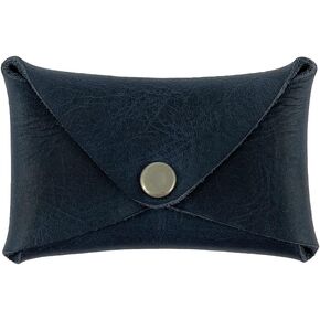 Hide & Drink, Rustic Leather Envelope Shaped Coin Case, Secret Bag Miniature World, Handmade Includes 101 Year Warranty (Bourbon Brown)