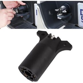 Xotic Tech 7-Way Blade to 4-Way Flat Trailer Adapter for Trailer Tow Hitch Plug Tailgate Light Connector 7-pin to 4-pin Trailer Wiring Plug Retrofit