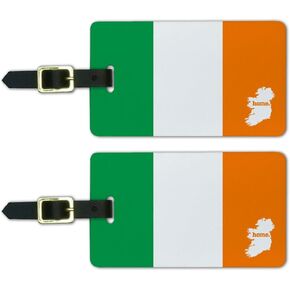 Graphics & More Ireland Home Country Luggage Suitcase Id Tags-Flag, White