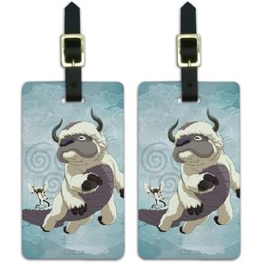 Avatar the Last Airbender Appa & Momo Luggage ID Tags Carry-On Cards - Set of 2