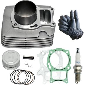 مجموعة حشية حلقة مكبس أسطوانية ممتازة من Tupo متوافقة مع Honda Recon250 Sportrax 250 Recon 250 TRX 250 TRX250 TRX250EX TRX250X TRX250TM TRX250TE 1997-2019 in Kuwait